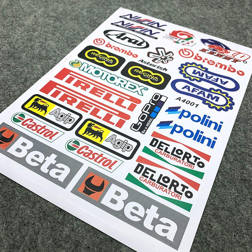 Lanfy Stiker Motor Dekorasi Motor Motor Trail Anti Air Stiker Helm Sepeda Stiker Mobil Stiker PVC Stiker Modifikasi