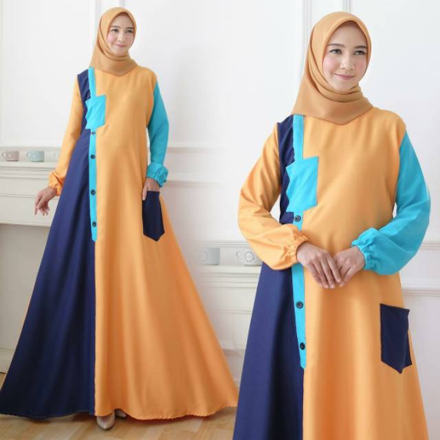 Gamis dress ZANIA maxi syari REAL PIC