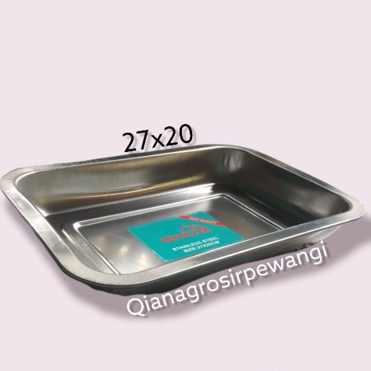 Nampan stainless/baki stainless 27x22