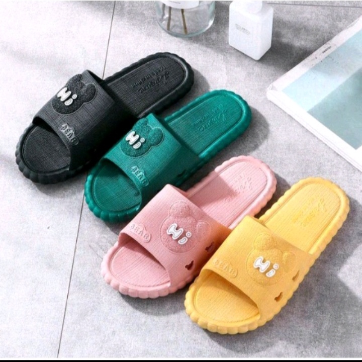 sandal slop wanita BEAR jelly import BM-999 ukuran 36-40