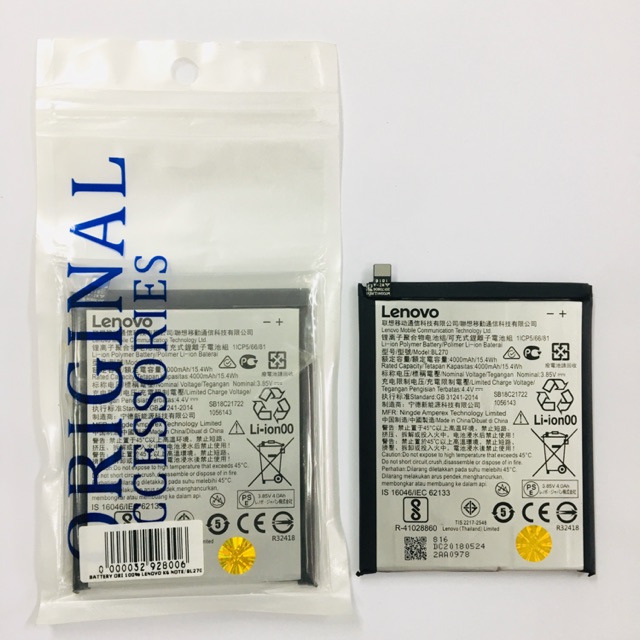 Battery Lenovo k6 Note. BL-270 ORI KC