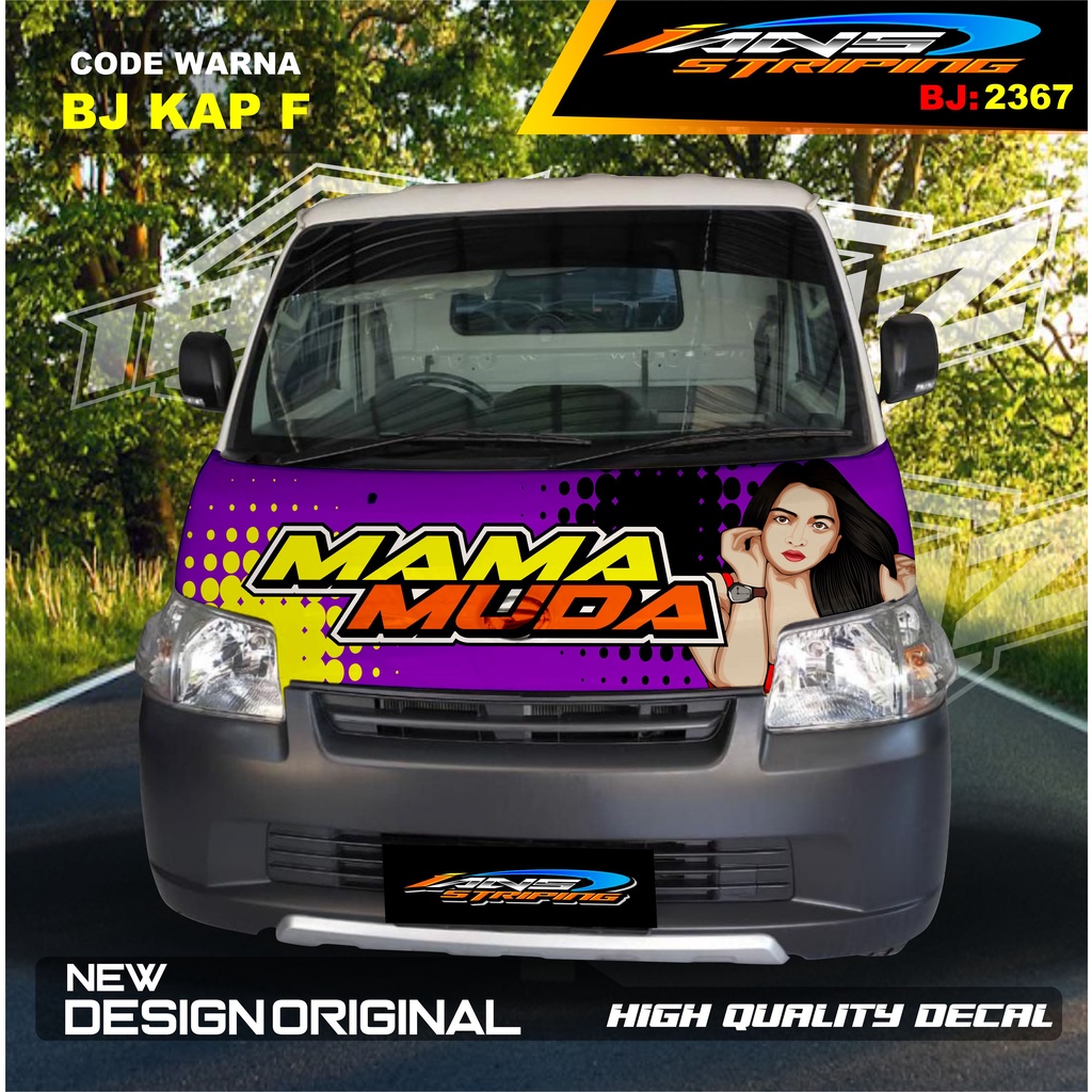 STICKER KABIN DEPAN MOBIL GRANMAX PICK UP / VARIASI STIKER KABIN DEPAN PICK UP / DECAL STIKER KABIN CARRY PICK UP L300 DLL