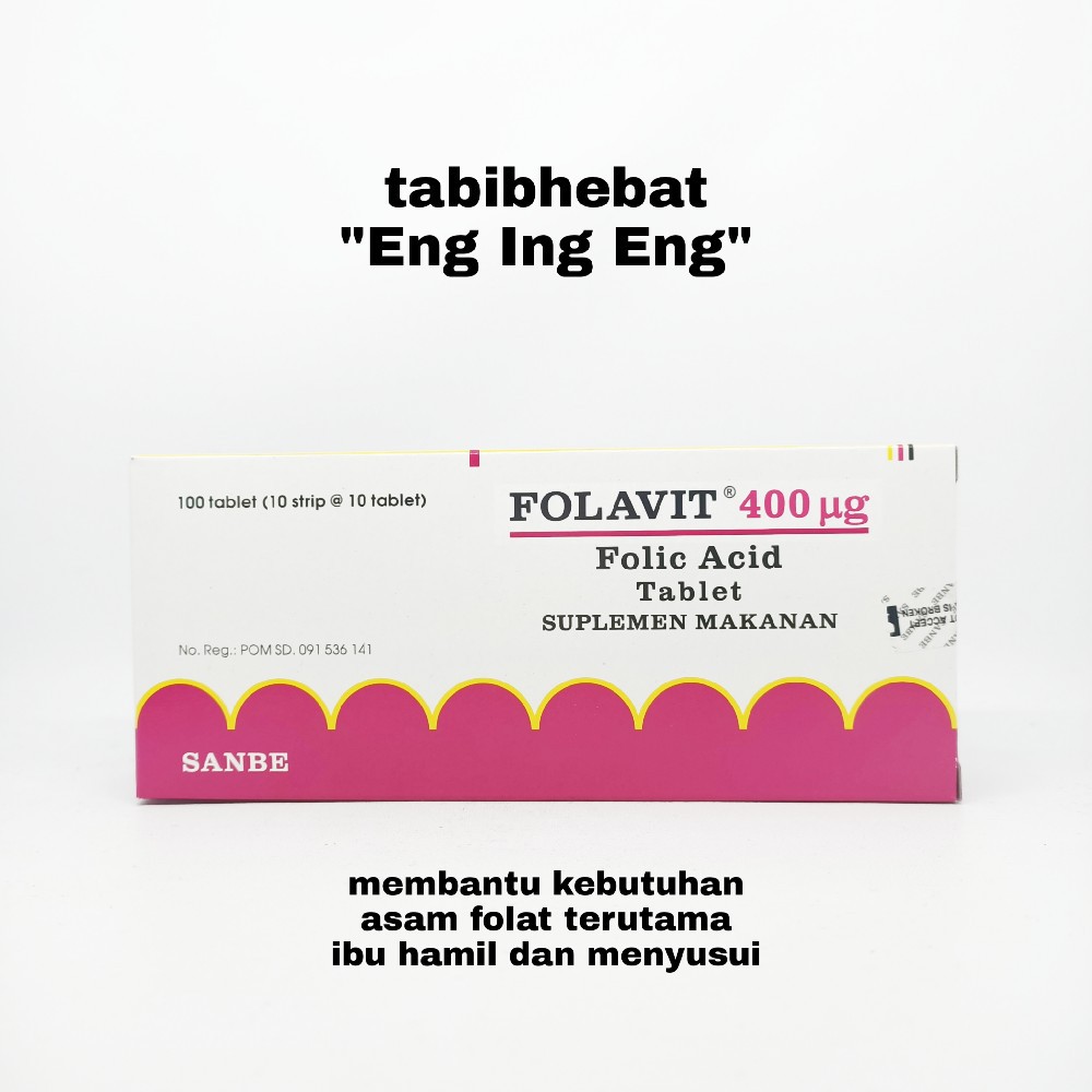 Folavit 400mg isi 100 Tablet