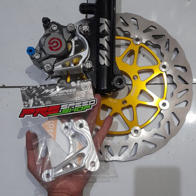 braket kaliper nouvo 2p 300mm jupiter vega fizr 300 breket brembo 2piston ktc