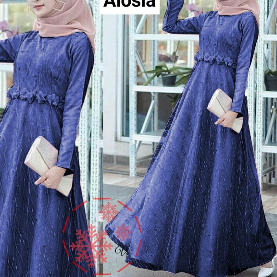 ✷ VOS TANAH ABANG-MAXI ALOSIA MAXI 7 WARNA BRUKAT GLITTER MUTIARA MEWAH ◌