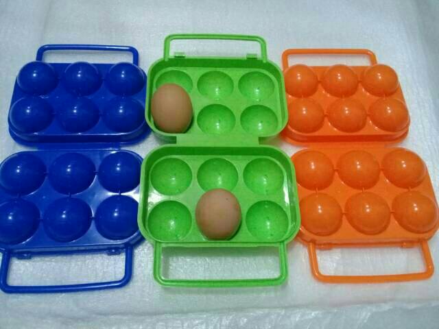 Egg Holder 6 pcs /Wadah Tempat Telur Isi 6 Butir