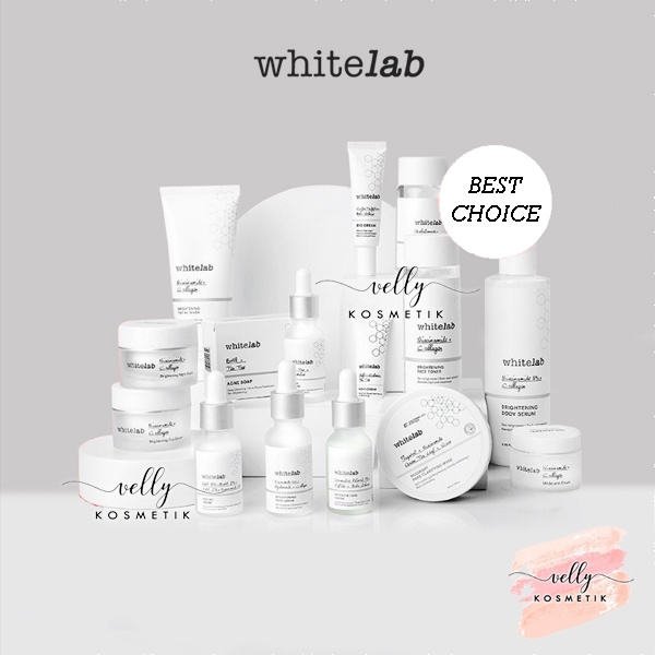 WHITELAB Brightening Niacinamide + Collagen | Serum Toner Facial Wash Cream Soap Mugwort