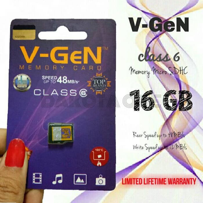 MICRO SD VGEN CLASS 6 16 GIGA