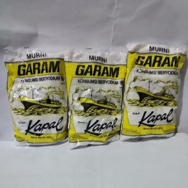

Garam bumbu garem asin yodium gurih asli kapal 500 gram