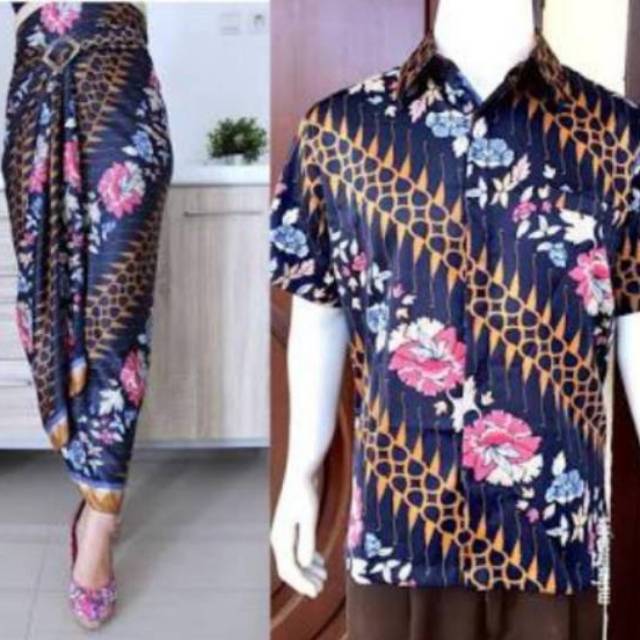 COUPLE KEMEJA DAN ROK LILIT /COUPLE BATIK / BATIK COUPLE /KEMEJA SET ROK LILIT