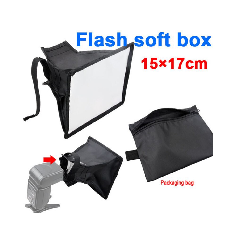 SOFTBOX LIPAT UNIVERSAL FLASH GUN DIFFUSER SPEED LIGHT KAMERA DSLR 517