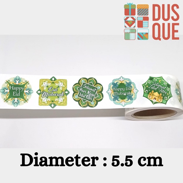 

(10 PCS) STIKER EID MUBARAK GEDE 5.5CM / STICKER LEBARAN / STIKER IDUL FITRI