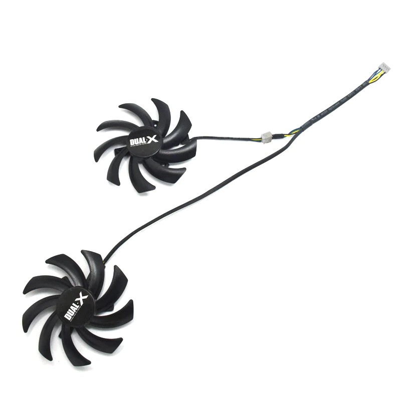 IMPORT 2pcs/lot RX 480/470 Graphics 4Pin 85mm fans 0.35A VGA Cooler Fan For XFX R9 390/390X 8G