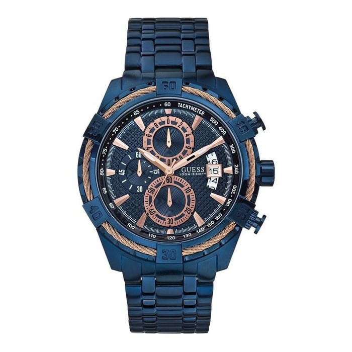 Jam Tangan GUESS W0522G3 - Jam Tangan Pria - Biru ORIGINAL