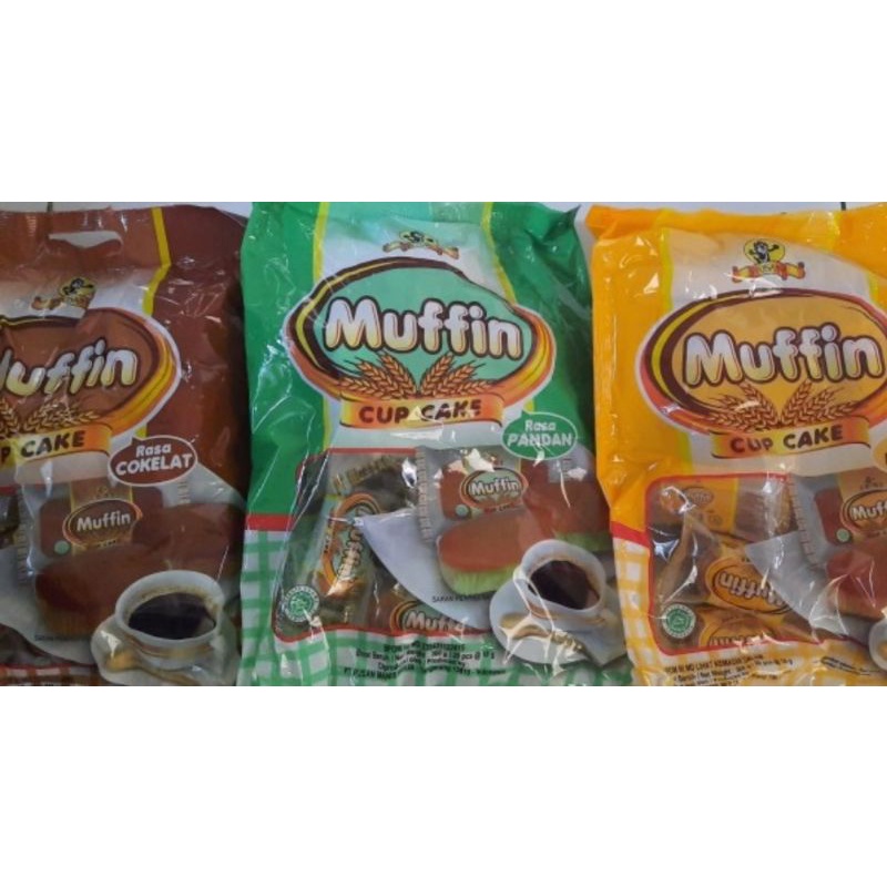 Muffin Cup cake Pusan Muffin Bolu isi 20 pcs Cemilan Snack Kering Praktis Muffin