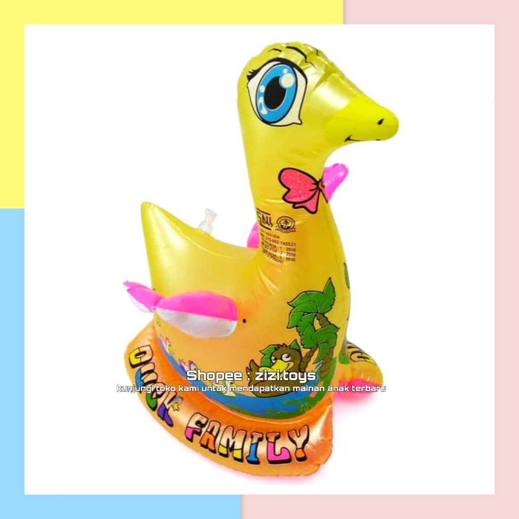 Balon tiupan PVC bebek goyang