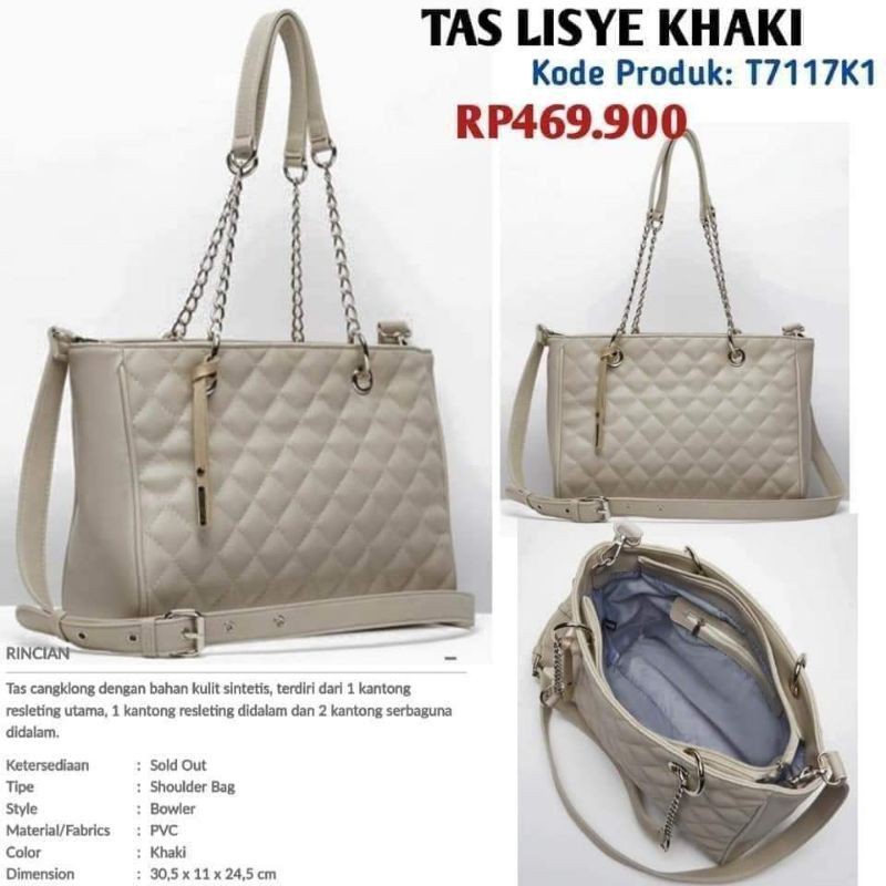 TAS LISYE KHAKI, SOPHIE MARTIN PARIS ORIGINAL