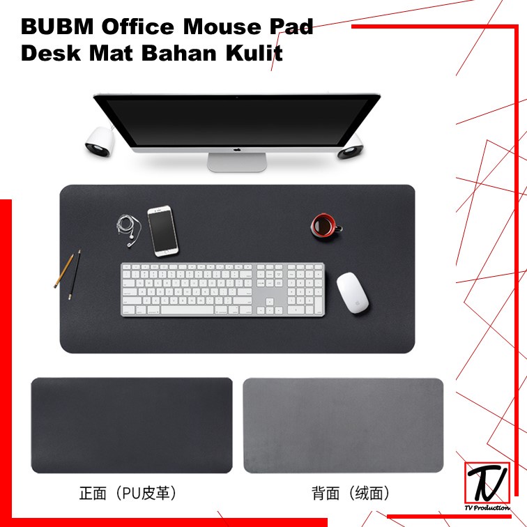 Mouse Pad Office Mouse Pad Desk Mat Bahan Kulit Semua Ukuran Murahh COD