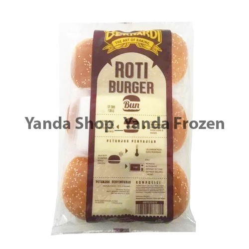 

Bernadi Roti Burger Bun Wijen Isi 6pcs