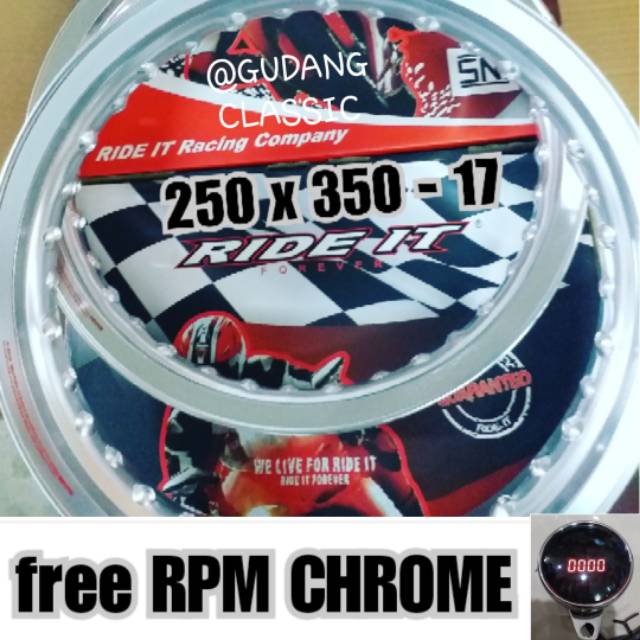 Velg Roda almini w shape 250 x 350 ring 17 silver