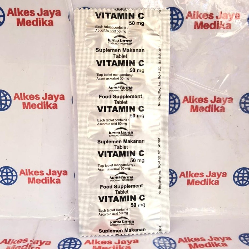 Beli Vitamin C 50mg Kimia Farma Isi 10tablet Seetracker Indonesia