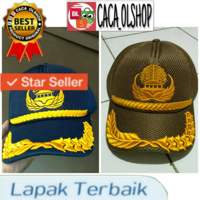 Topi Kopri Korpri PNS Biru Khaki Gol.4