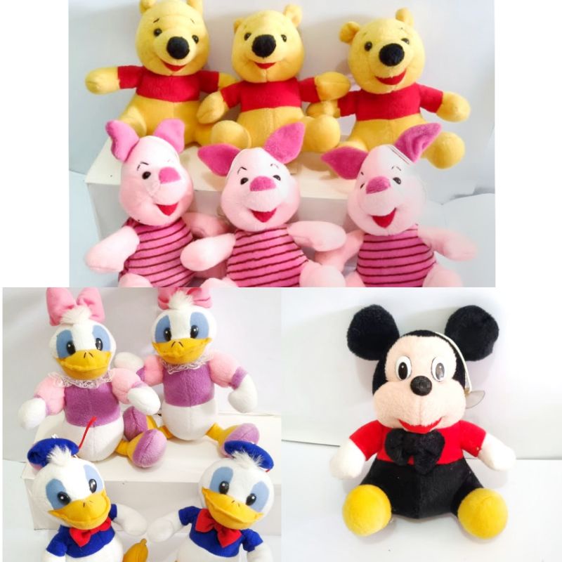 boneka tempel kaca karakter mickey/minie/donald/pooh/tiger