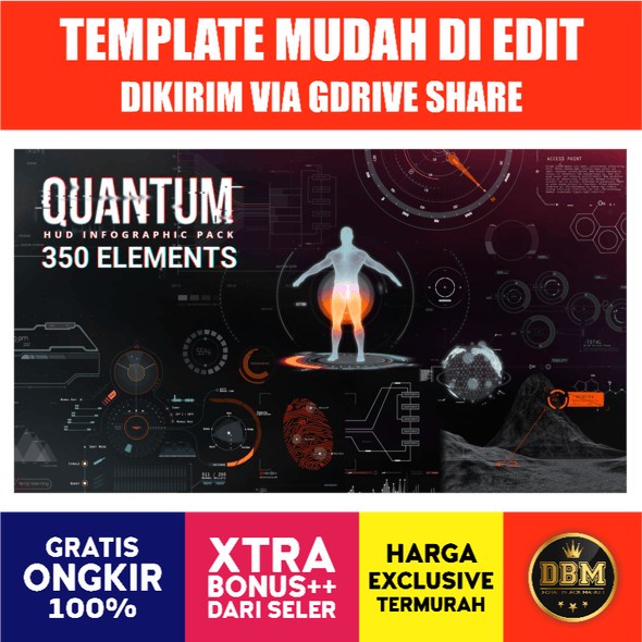 Motion Factory - Quantum HUD Infographic V2 - After Effect (Extension)