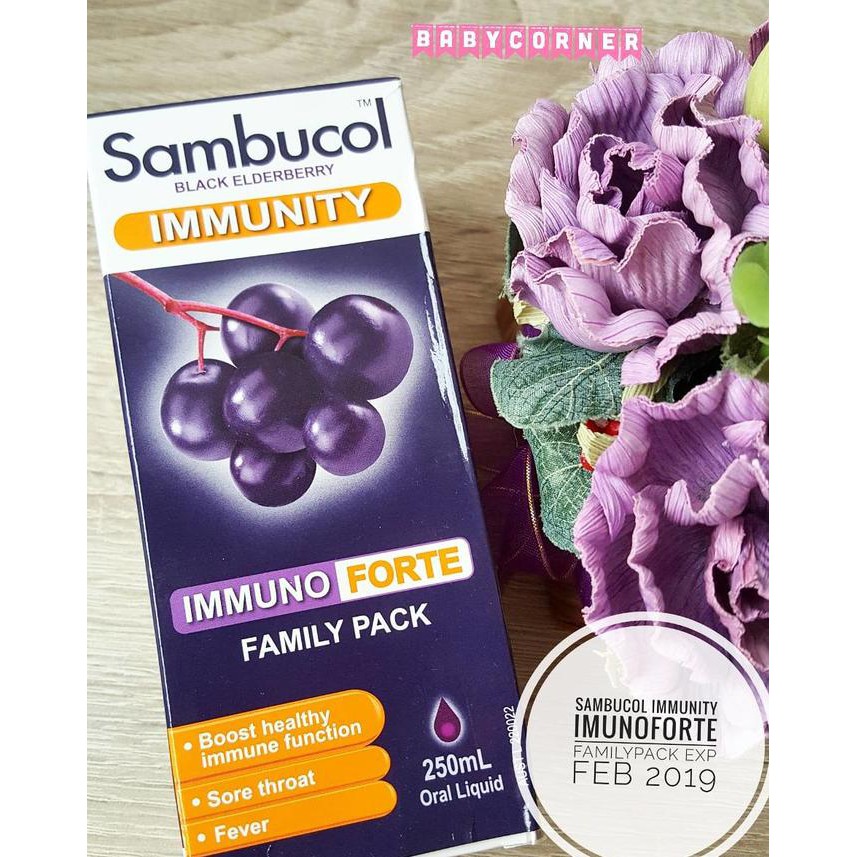 

ENAK Sambucol Immunity Immuno Forte Familypack 250ml BANYAK RASA
