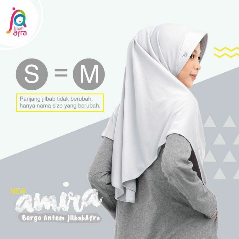 [COD bosa] Amira Uk M Bergo Antem Premium by Jilbab Arfa Jahitan Butik  kualits sama