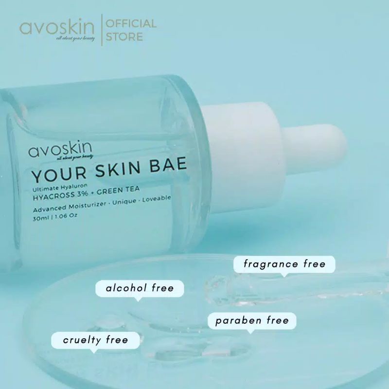 (BPOM) AVOSKIN Your Skin Bae Ultimate Hyaluron HYACROSS 3% + Green Tea 30ml