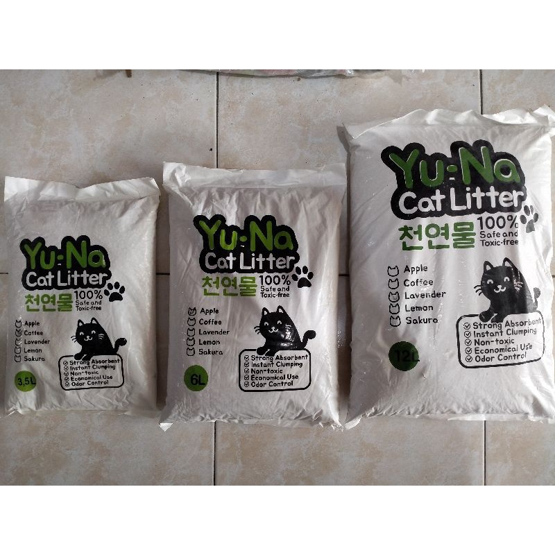 Pasir Kucing YUNA Cat Litter 3.5 Liter/6 Liter/12 Liter