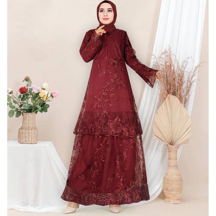 Gamis BURKAT MALAYSIA TILE NALAI // Gamis Burkat Terbaru 2021 // Gamis Terlaris