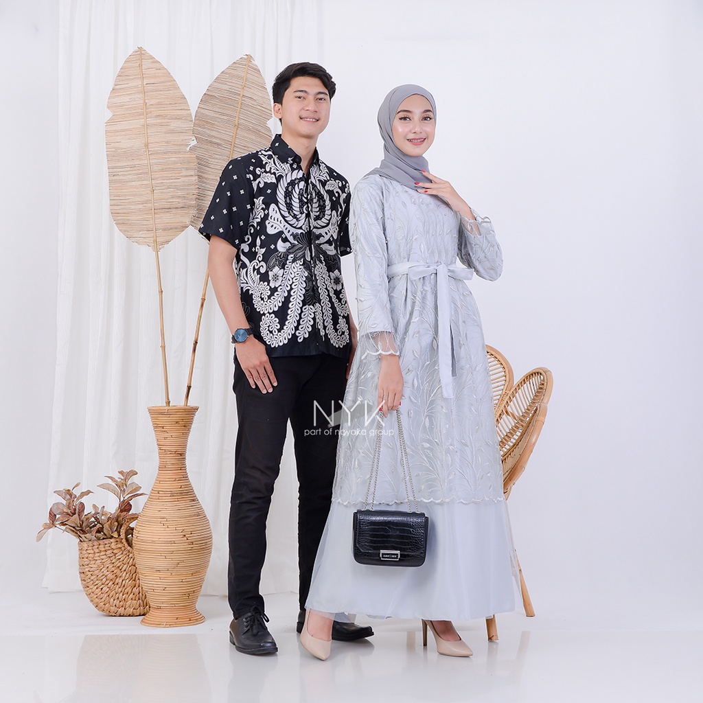 (DRESS BUSUI - ADA ANAK) PROMO - Couple Nagita - Gamis Kekinian Terlaris - Couple Batik Kondangan - Batik Couple Maxy Kayla - Couple Maxi Best Seller - Couple Gamis Termurah