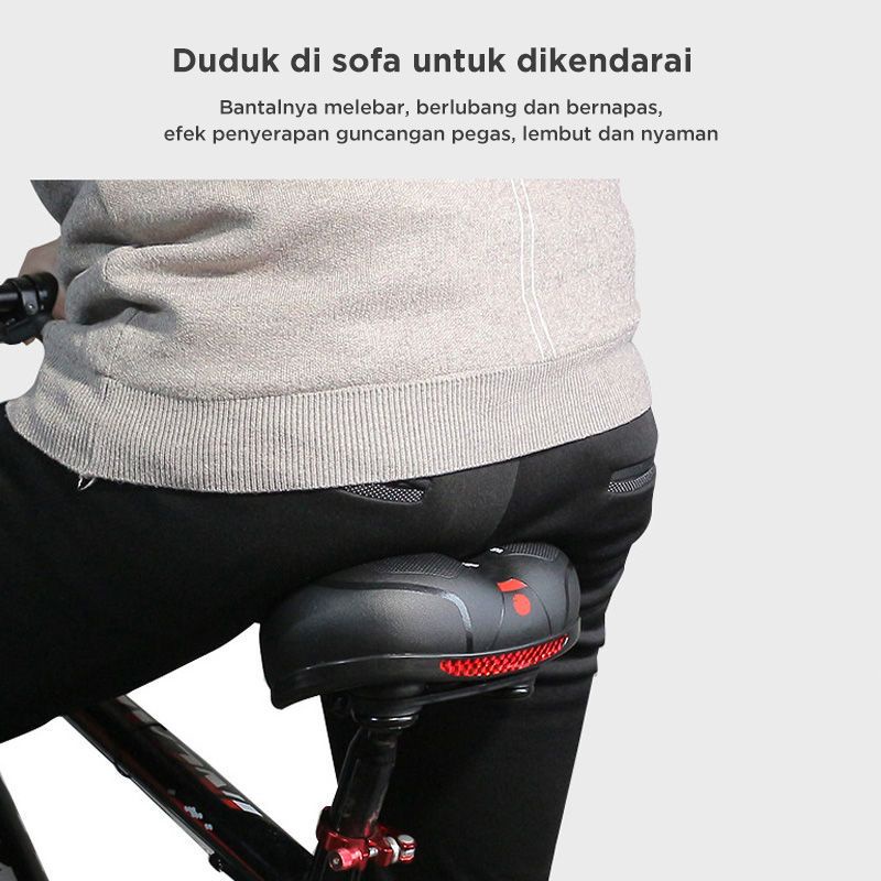 Asiento Jok Sadel Sepeda Empuk Tebal Bahan Kulit Sintetis