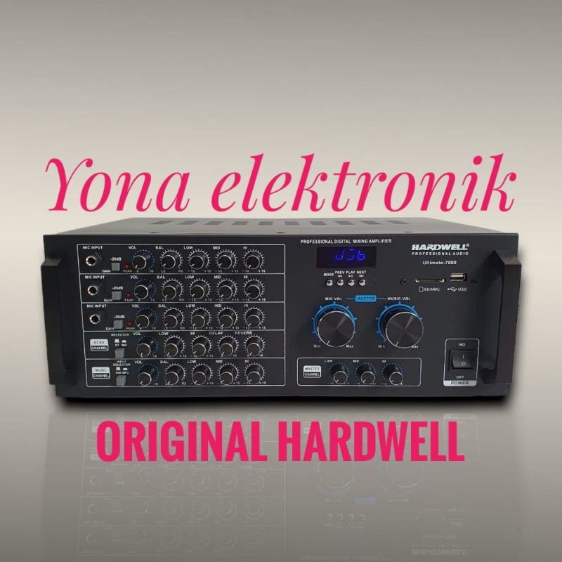 Power amplifier hardwell ultimate 7000 original hardwell amplifier profesional karaoke