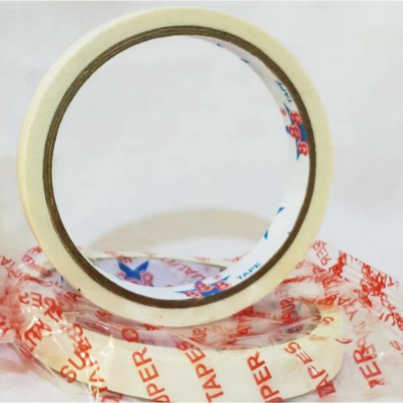 MASKING TAPE / lakban kertas 12mmx15 yard