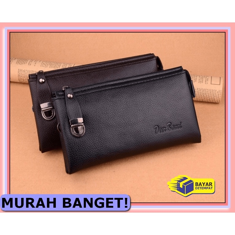 Baellerry Dompet Panjang Pria Wanita Kulit Cowok Cewek Branded Im BB253 Dompet Panjang Tebal Kulit