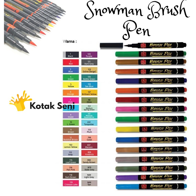 

Snowman Brush Pen - Satuan part1