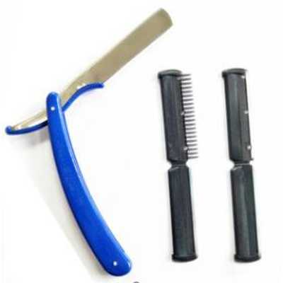 Pisau Cukur Lipat Barber Razor Shaving Knife