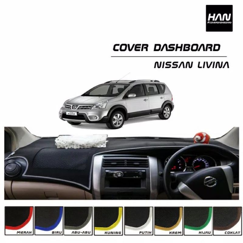 Jual Cover Dashboard Mobil Pelindung Alas Dashboard Karpet Dasbor Mobil Nissan Livina Putih