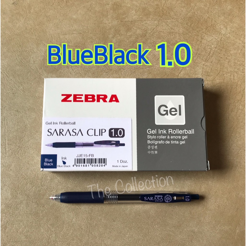 

Pulpen Sarasa Gel tinta navy 1.0 BlueBlack JJE15-FB Sarasa Zebra Gel Pen Clip Ink pulpen pena bolpoint pen tanda tangan ATK0551SR