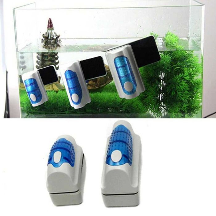 EECOO Alat Sikat Kaca Magnetic Floating Brush Glass Aquarium Ikan Cleaning Scrubber Bersih - F74