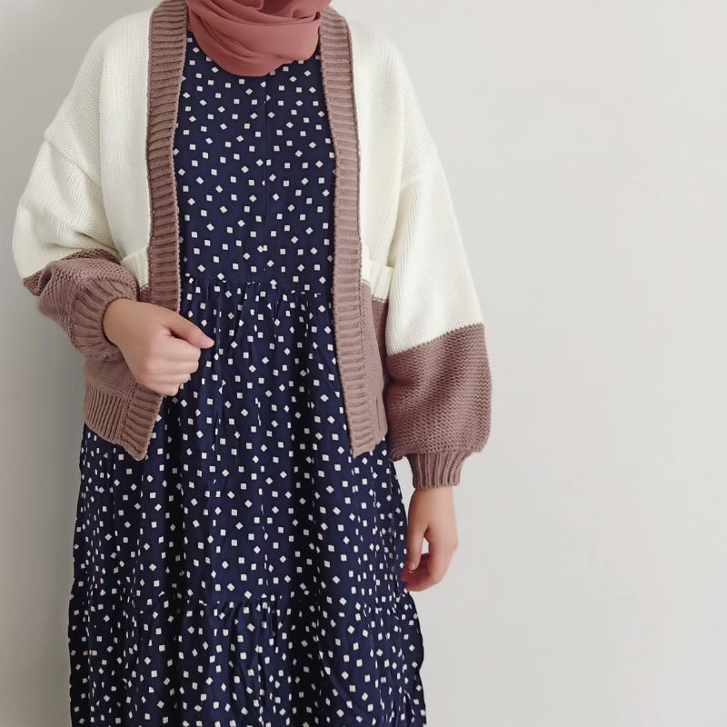Cardigan Rajut Javie Pocky Kardigan Dante Outer Cardy Wanita Clarisa Mix-3