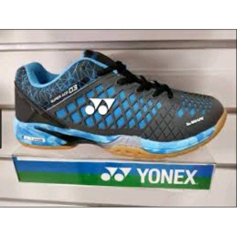 SEPATU BADMINTON YONEX SUPER ACE 03 BLACK BLUE ORIGINAL BO334 CN BAT