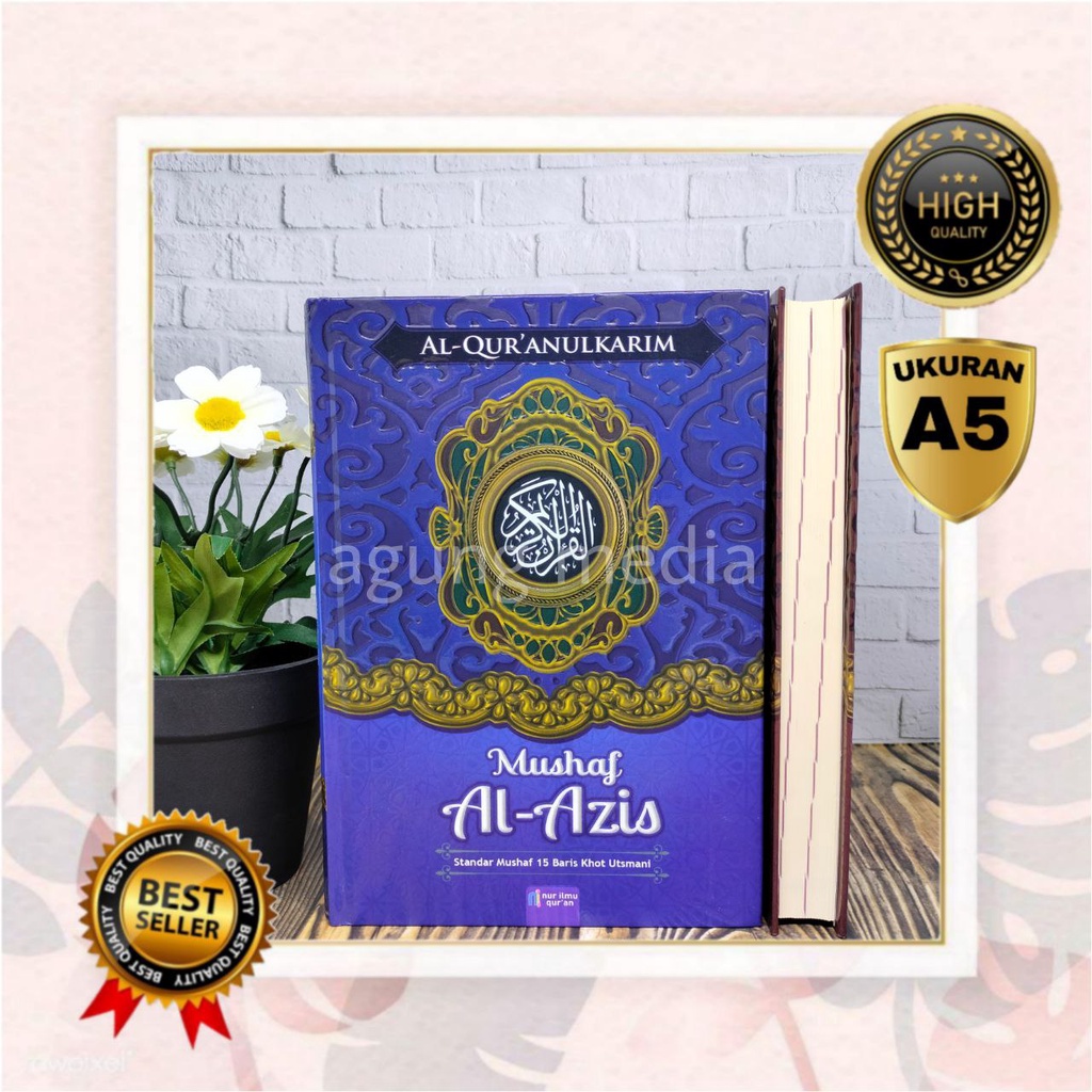 Quranulkarim Mushaf Al-Aziz A5, Quran Non Terjemah,Al Quran Tanpa Terjemahan,Alquran 15 Baris Khot U