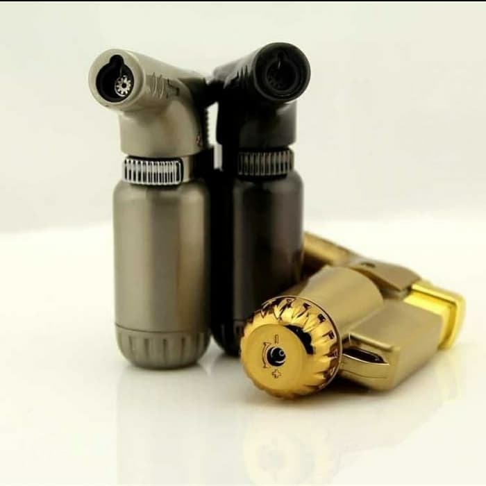 korek api las solder gas blow jet torch wind proof pipe lighter BOKU - A GUN METAL