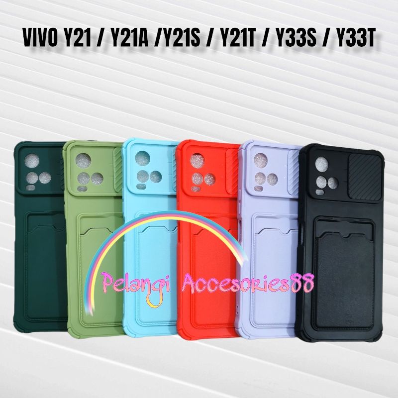 CASE VIVO Y21 / Y21S / Y33S / Y21T / Y21A / Y33T CASE SOFTCASE SLEDING WARNA WARNI