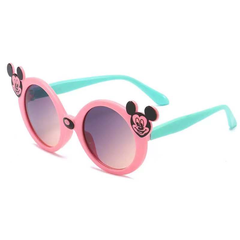 (Rowling)Kacamata Anak NewTrend/Fashion Anak Unisex Terbaru Mickey Mouse High Quality Import-Ka-75 Pink/tosca