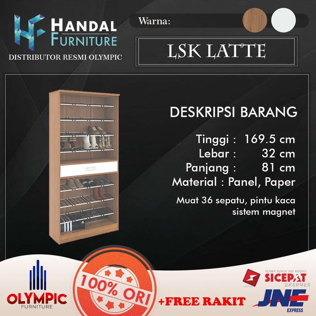 LSK LATTE (LEMARI SEPATU/RAK SEPATU) - OLYMPIC OLYMPLAST